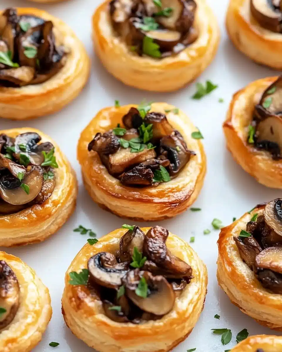 Easy Mushroom Puff Pastry Bites: Quick Appetizer in 30 Mins