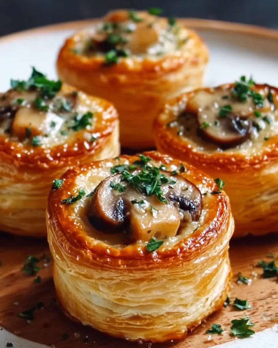 Flaky Creamy Mushroom Bites: Irresistible Appetizer for Parties